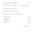 Advanced Inorganic Chemistry Worksheet - Quiz 2, 2011