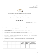 Annual Return - The Patents And Companies Registration Agency
