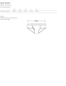 Men/unisex Underwear Size Chart