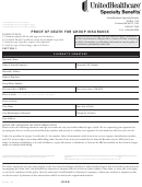 Proof Of Death For Group Insurance Form