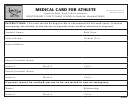 Medical Card For Athlete - Montgomery County Public Schools