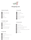 Christmas Shopping List For Kids Printable pdf