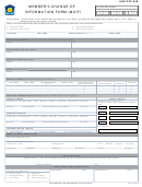 Form Hqp-pff-049 - Member's Change Of Information Form (mcif)
