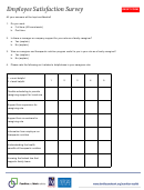 Employee Satisfaction Survey Template - Families And Work Institute