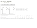 Bella + Canvas Unisex Jersey Tee Size Chart Printable pdf