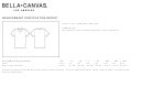 Bella + Canvas Triblend V-Neck Tee Size Chart Printable pdf