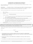 Form Pr-e-lp-023 - Caregiver's Authorization Affidavit