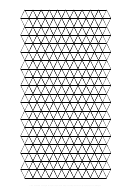 Triangle Graph Paper Template