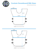 Custom Snowboard Bib Size Printable pdf