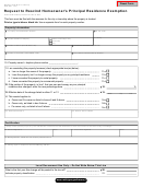 Form 2602 - Request To Rescind Homeowner's Principal Residence Exemption