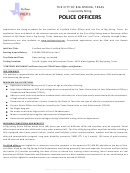 Sample Police Officer Job Description Template Printable pdf