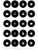 Halloween Jar Labels Template Printable pdf