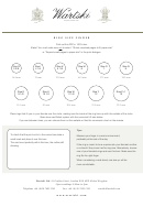 International Ring Size Conversion Chart - Wartski Printable pdf