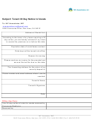 Tenant 30 Day Notice To Vacate Form - Nc Associates Printable pdf