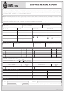 Fillable Form 13 - Ship Pre-Arrival Report Printable pdf