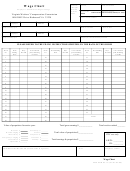 Fillable Vwc Form No. 7a - Wage Chart - Employer