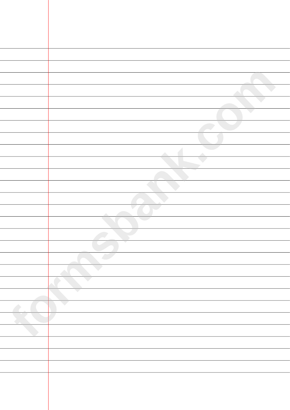 Wide Lined Paper Without Margins
