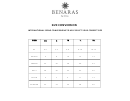 Size Conversion Chart - Benaras