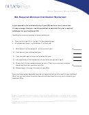 Ira Required Minimum Distribution Worksheet