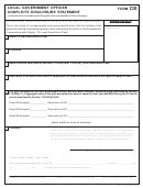 Form Cis - Local Government Officer Conflicts Disclosure Statement - Texas Ethics Commission Printable pdf