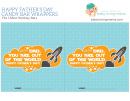 Happy Father's Day Candy Bar Wrappers Template