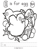 Egg Coloring Sheet Printable pdf