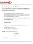 Sample Entry Level Account Executive/sales Assistant Job Description Template
