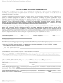 Pre-employment Authorization And Release Form