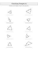 Classifying Triangles (i) Worksheet With Answers