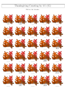 Fillable Thanksgiving Counting By 11