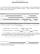 Scholarship Application Form - Little Country Church Printable pdf