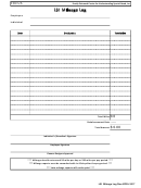 Fillable Lsi Mileage Log - Family Outreach Center For Understanding Special Need Printable pdf