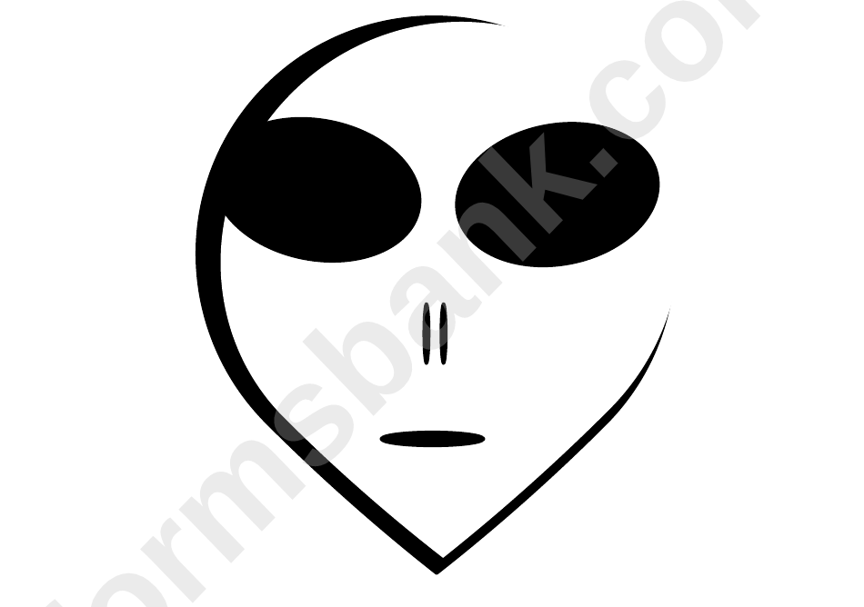 Alien Template printable pdf download