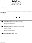Fillable Form Sorm 74f - Witness Statement Form - State Office Of Risk Management Printable pdf
