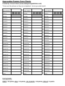 Aggravation Rummy Score Sheets