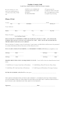 Visiting Privilege Application Form - Nobles County Jail Printable pdf