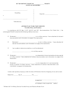Affidavit As To Military Service Forcible Entry And Detainer - Oklahoma District Court