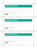 Business Gift Card Template