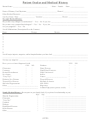 Patient Ocular And Medical History Form Printable pdf