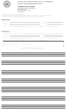 Form Octf001 - Complaint Form - State Of New York Department Of Law Office Of The Attorney General Eric T. Schneiderman