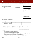 Membership Cancellation Request Form - Ymca Of Kingston Printable pdf