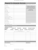 Request For Interpreter Services - Alameda Printable pdf