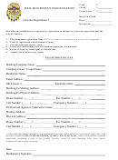 Fillable Bail Bondsman Registration Form - City Of Choctaw Printable pdf