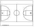 Basketball Court Template