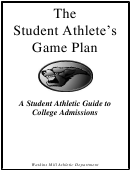 The Student Athlete's Game Plan Template - Watkins Mill Athletic Department