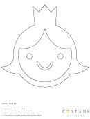 Monster Girl Mask Template Printable pdf