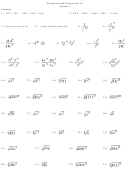 Monomials And Polynomials Worksheet - Algebra 2