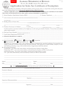 Form St: Ex-a1 - Application For Sales Tax Certificate Of Exemption