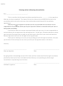 Closing Letter Following Consultation Template Printable pdf