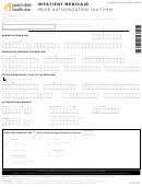 Inpatient Medicaid Prior Authorization Fax Form - Peach State Health Plan